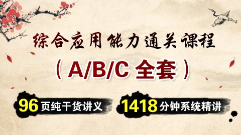 综合应用能力通关课程（A/B/C全套）