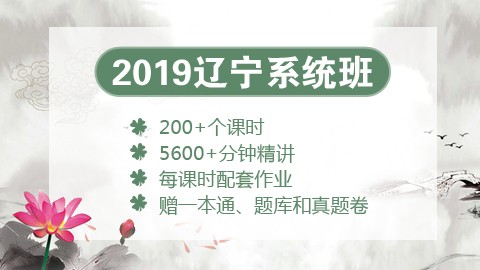 [送图书礼包]2019辽宁笔试系统班