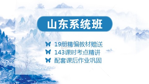 [送19册图书礼包]2020山东笔试系统班课程（微信班级群服务）